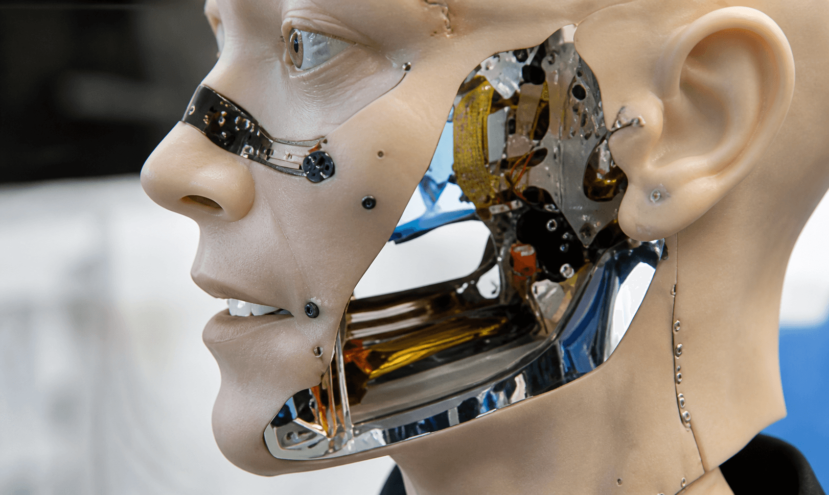 Animatronics for voice and speech: actuation of a mechatronic head
